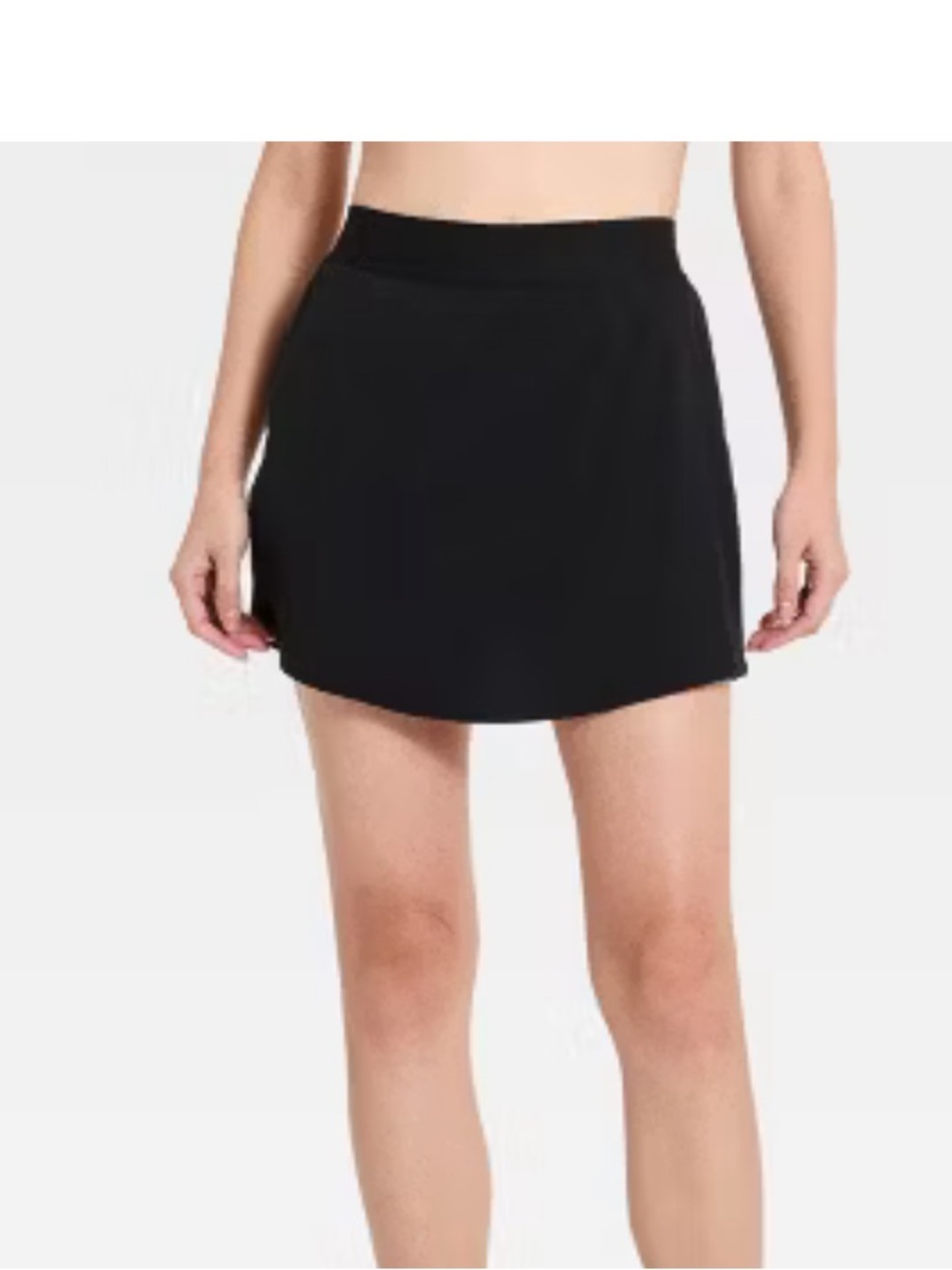 all in motion Black Mini A-Line Skirt